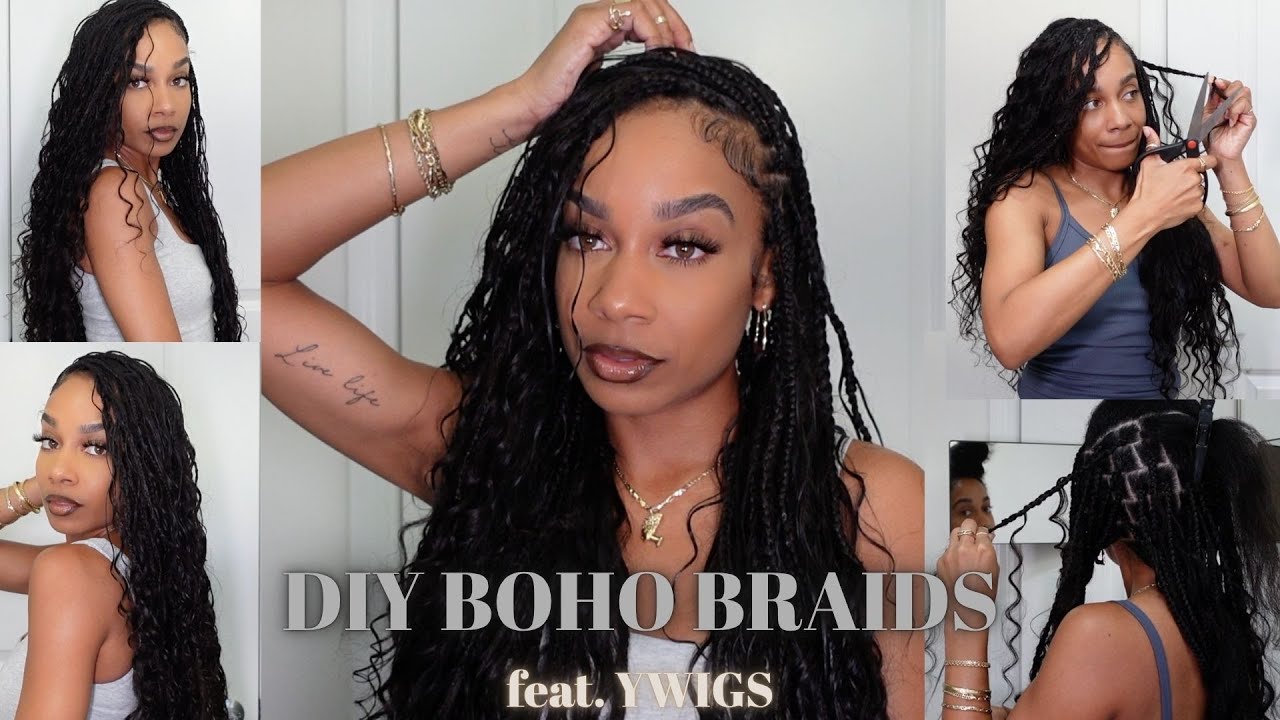 DIY Boho Braids (YWIGS Hair)