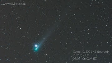 Comet C/2021 A1 (Leonard) meets Messier 3