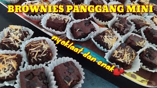 Resep BROWNIES PANGGANG MINI nyoklaat