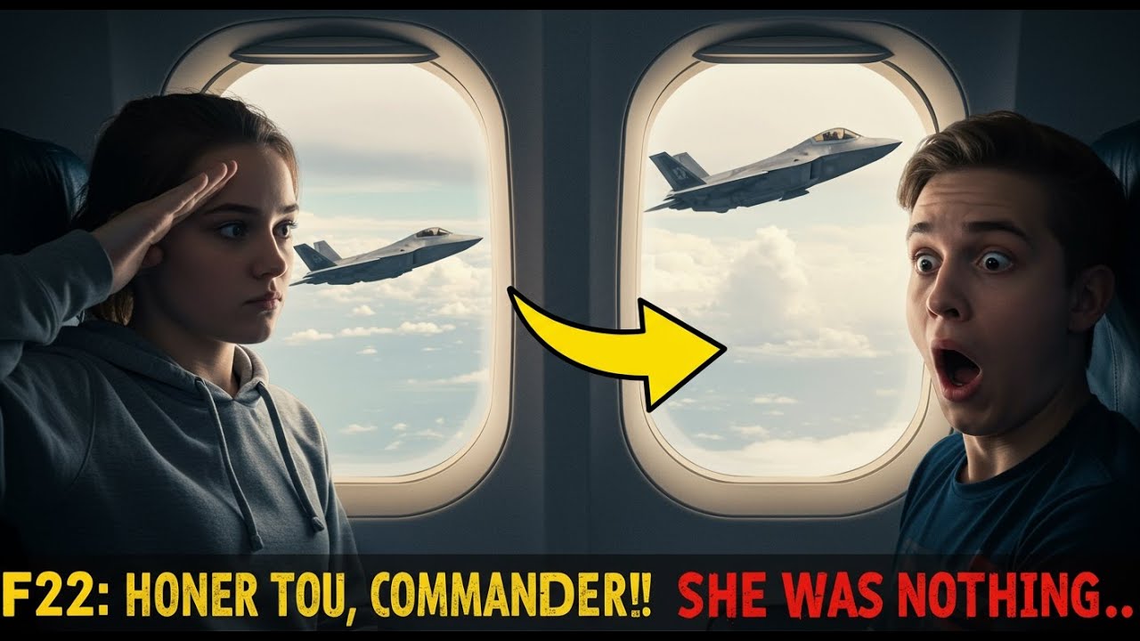 Everyone Mocked the Girl in Seat 12F… Then the F-22 Pilots Saluted
