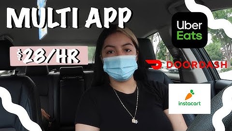 Multi-Apping w/ DoorDash, Instacart & Uber Eats | make $28/hr on slow days | Ride Along With Me