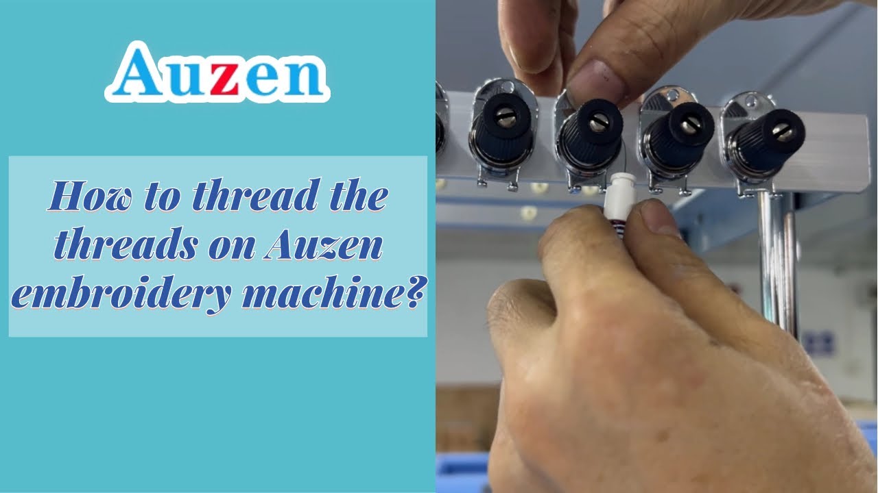How to thread the embroidery machine? - YouTube