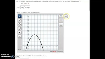Graphing Parabola in WebAssign