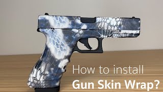 Premium Vinyl Gun Skin Wrap | Easy to Install and Fits Any Handgun | Non-Reflective kryptek camo