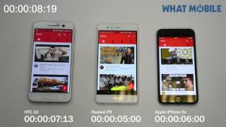 Htc 10 Vs Huawei P9 Vs Iphone 6S - Threeway Speed Test
