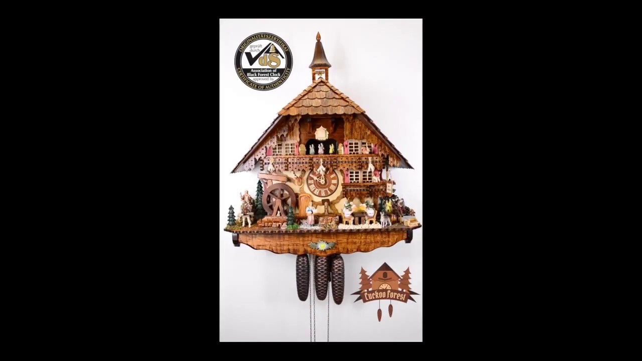 2017 Clock of the Year Winner Chalet Cuckoo Clock - August Schwer - YouTube