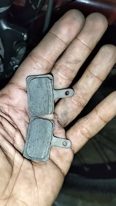 SHIMANO mt200 brake pads after one year #shimano #mtb
