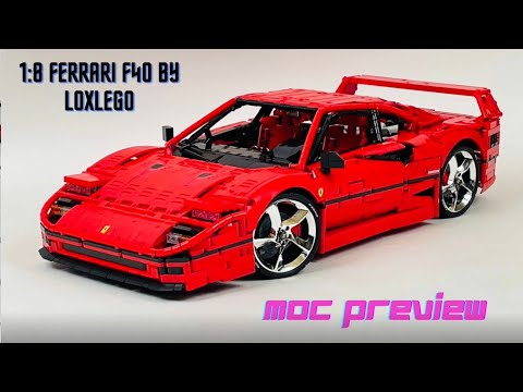 LEGO 1:8 Ferrari F40 by Loxlego (MOC Preview)