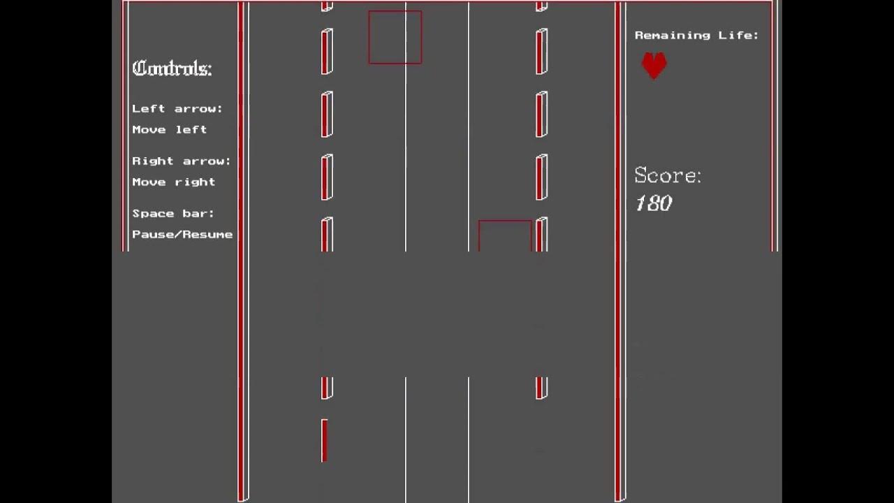 Car Racing game in C Language with Source Code - YouTube