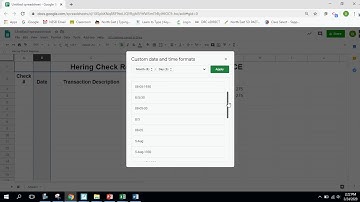 Google Sheet - Check Register Tutorial