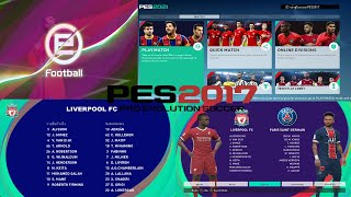 เมณูกราฟฟิค PES 2017  update 2021