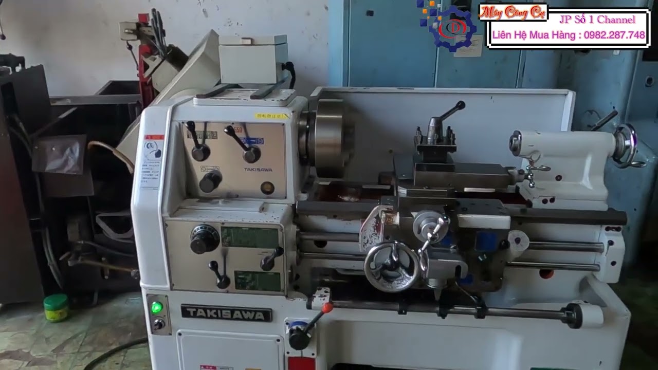 Clip12 | Review Và Chạy Test Máy Tiện Takisawa TSL 550 Siêu Vip 95%