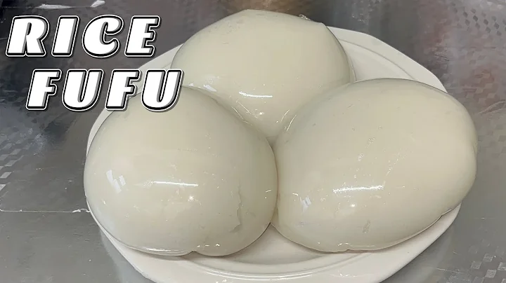The Best RICE FUFU RECIPE|Step By Step How To Make Rice Swallow with White Rice|Nigerian Fufu recip