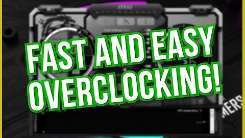 How To Use MSI Afterburner - Get More FPS | Tutorial