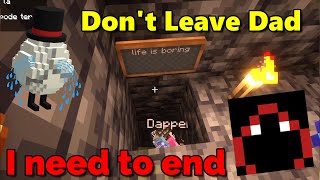 Dapper Cries when Badboyhalo Tries to log Off QSMP Minecraft