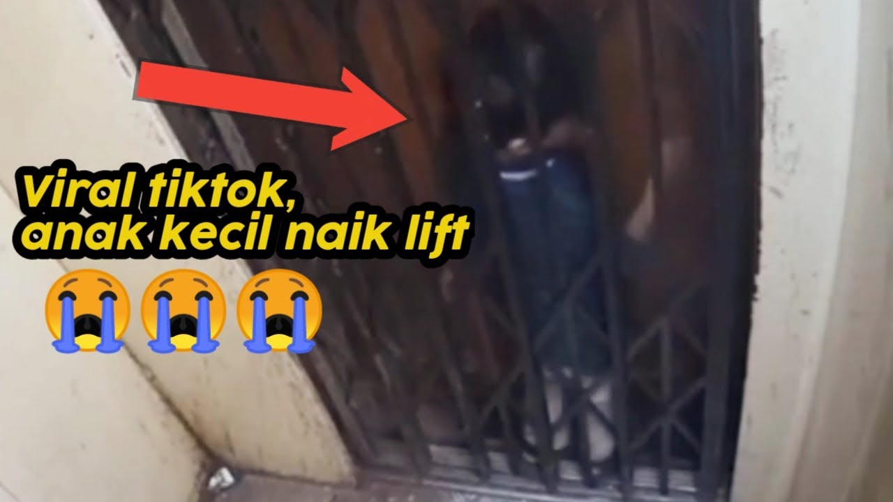VIRAL TIKTOK !!! ANAK KECIL KEJEPIT LIFT DI INDIA