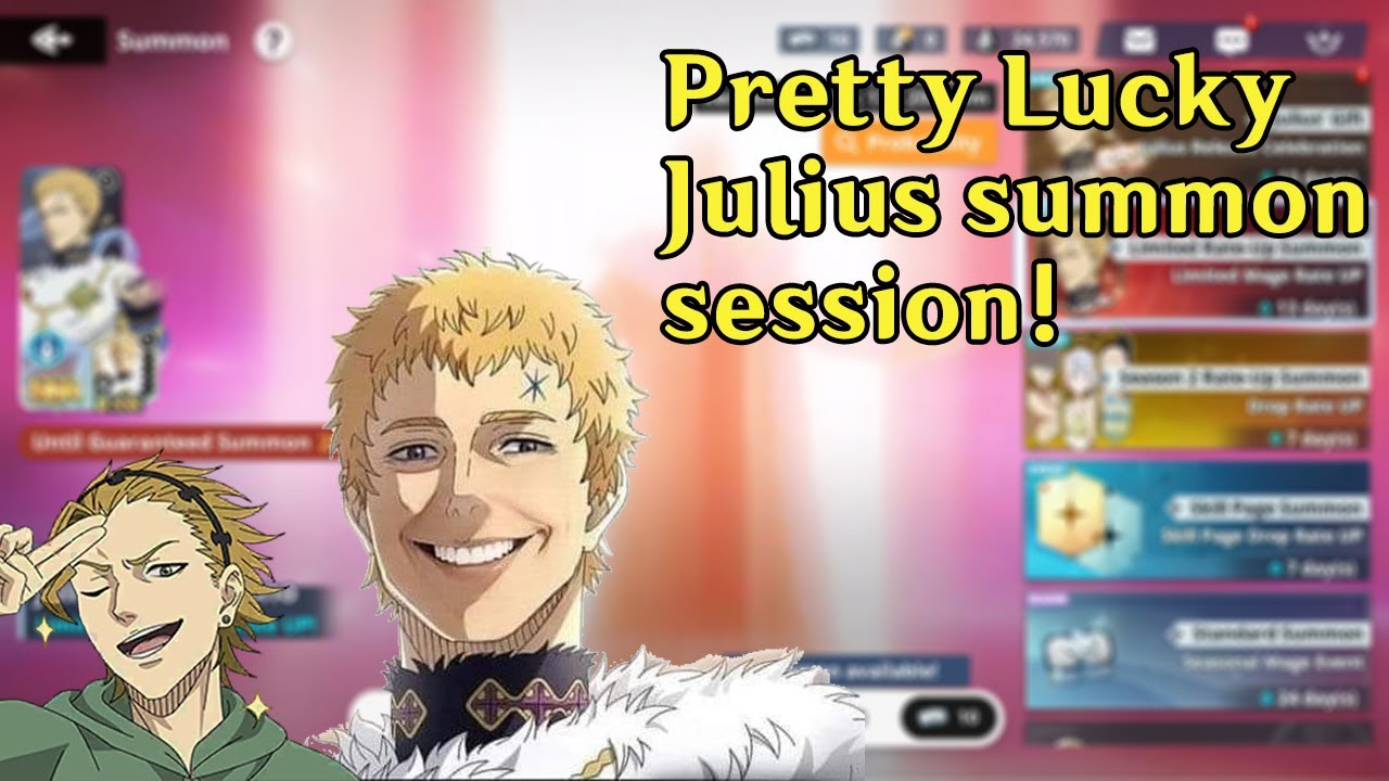 Pulling for Julius and his skill page with all of my F2P power and luck ...