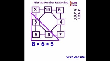 Reasoning classes for ssc cgl | Missing number #shorts #missingnumberreasoning #sscreasoning