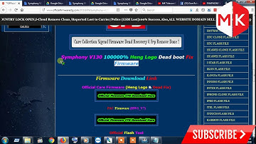 Symphony V130 Flash Fie Hang LOGO DEAD BOOT Fix Care Flash File Tested | Android Flash Firmware
