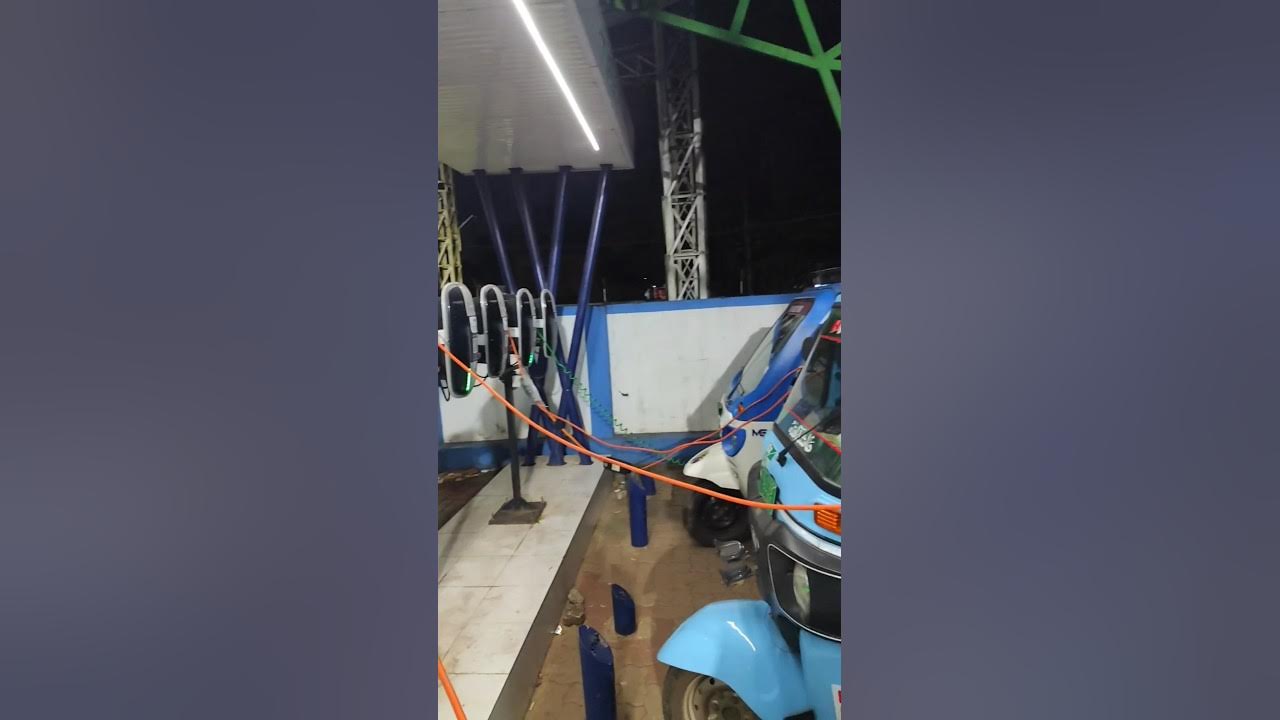 Electric auto charging station MS.CALICUT YouTube