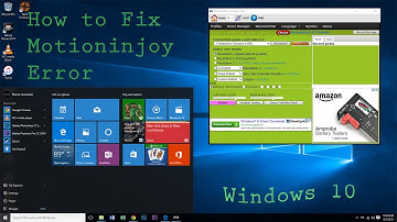 How To Fix Motioninjoy(DS3) Error in Windows 10