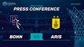 Telekom Baskets Bonn v Aris - Press Conference