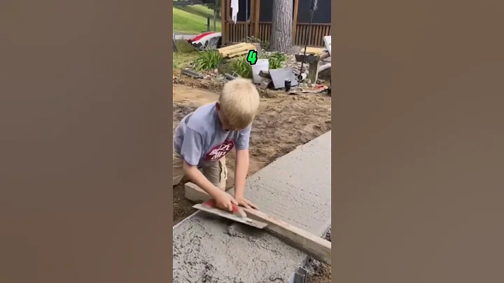 found a real 4 year old BOY,  EVEN Better at Concrete
