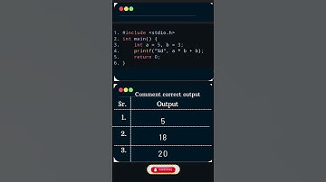 Short Video | C Programming Quiz | Arithmetic Operators