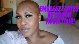 EMBASSY SUITES BY HILTON HOTEL ROOM TOUR| ATLANTA GA| BUCKHEAD| NIJAH J