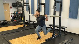 Barbell RFE Split Squat (Bulgarian Split Squat) - Exercise Demo