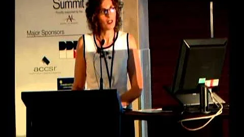 Dr Leeora Black @ Australia's Inaugural CSR Summit, Sydney 2005