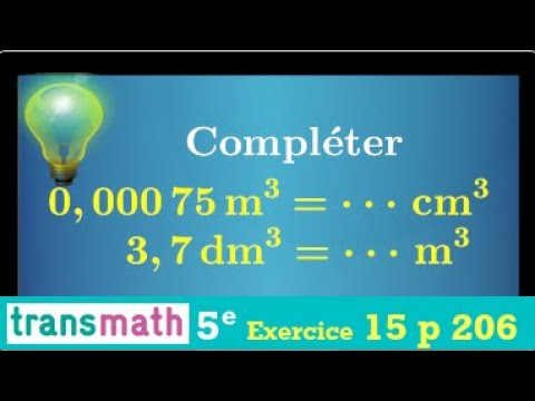 Vidéo: Quelle unité est égale au centimètre cube ?