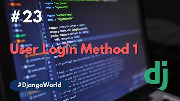 Login user method 1 | Django | Python