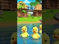 Three Little Ducklings Sailing on the Water 🦆🌊 | Cute Nursery Rhyme for Kids#kidssongs #cartoonvideo