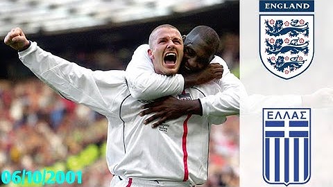 England vs Greece 06/10/2001 ● World Cup qualifiers 2002 (UEFA, Group 9, M8)