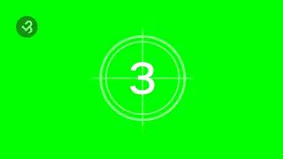Countdown Green Screengeri Sayım Yeşil Ekran
