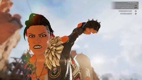 messing around with a friend in firing range apex legends