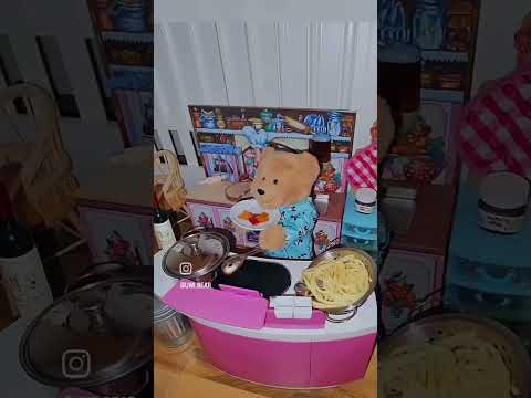 Teddy Loves Spaghetti Teddy Teddybear Stopmotion