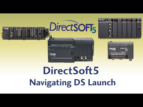 DirectSoft5 PLC Programming Software - Navigating DS Launch