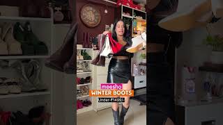 Meesho Winter Boots Under-1399/- #shorts #shortvideo #ytviral #meesho #fashion #styling #meeshohaul