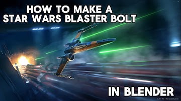How to make a Star Wars Blaster Bolt in Blender