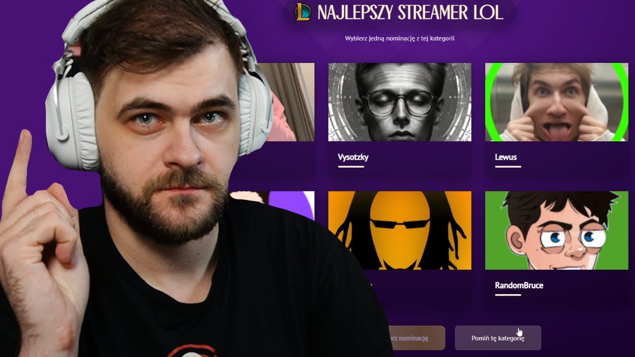Głosuję na najlepszych streamerów w plebiscycie Złote Antosie 2024