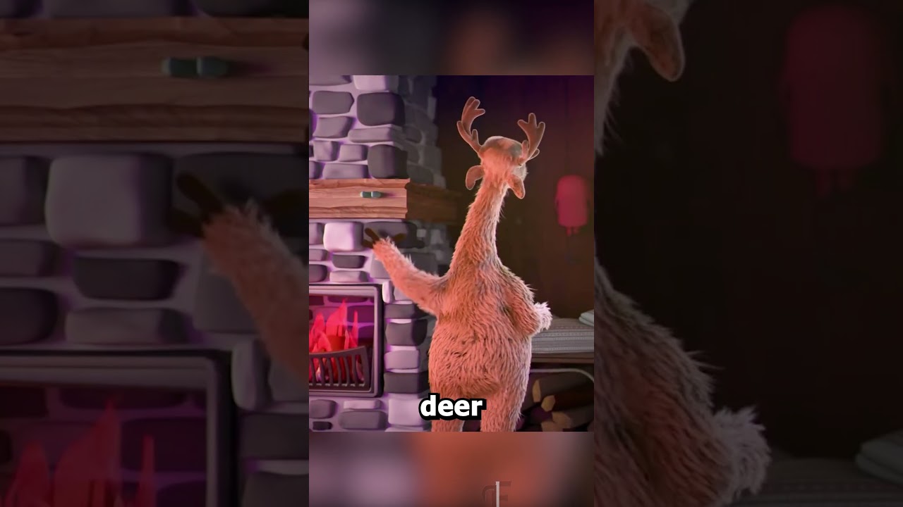 The troublesome life of a reindeer inside a snow globe