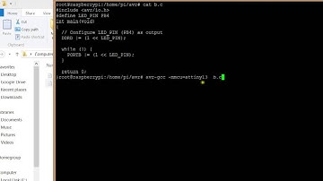 how to compile c program using avr - gcc in linux /RASPBERRY PI