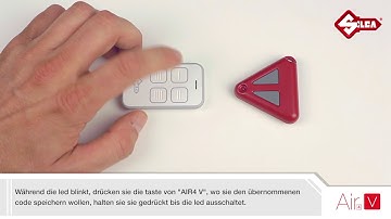 Programmieren  Funkfernbedienungen AERF® EMFA®-MAP mit Silca  Air4 V, V Plus, L, oder F