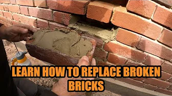 HOW TO REPLACE BROKEN BRICKS IN A WALL (over 100 years old)