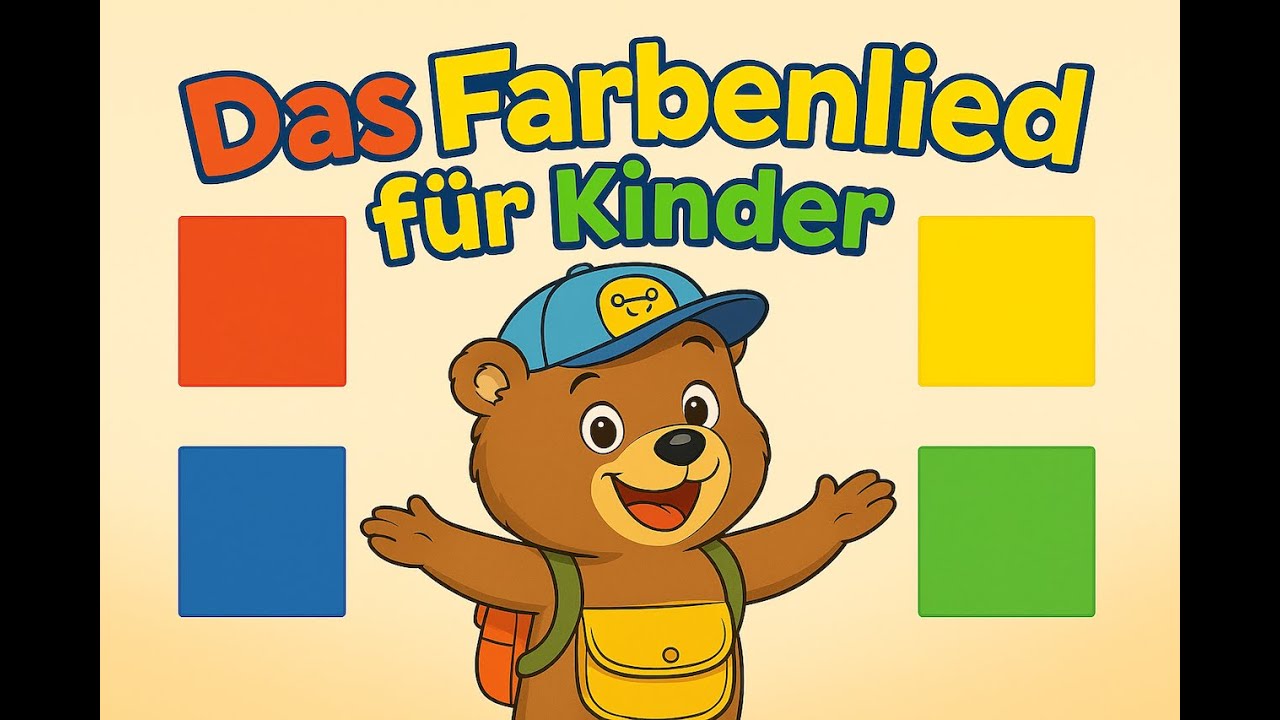 Das Farbenlied für Kinder mit Billi dem Bär | Grundfarben | Kinderlied zum Mitsingen | German Colors
