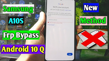Samsung Galaxy A10S Frp Unlock/Bypass Google Account Lock Android 10 Q No Need Smart Switch