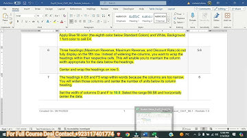 Exp22_Excel_Ch01_ML1_Rentals |Exp22 Excel Ch01 ML1 Rentals | #office #365 #exp22