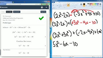 DeltaMath Adding and Subtracting Polynomials